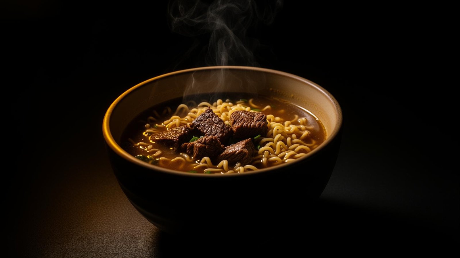 Steaming bowl of high-protein chicken ramen